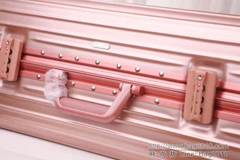 RIMOWA日默瓦 經典款拉杆箱 pc配鋁鎂合金邊框 代工廠生產 靜音萬向輪 無極拉杆拉箱  xbt1074